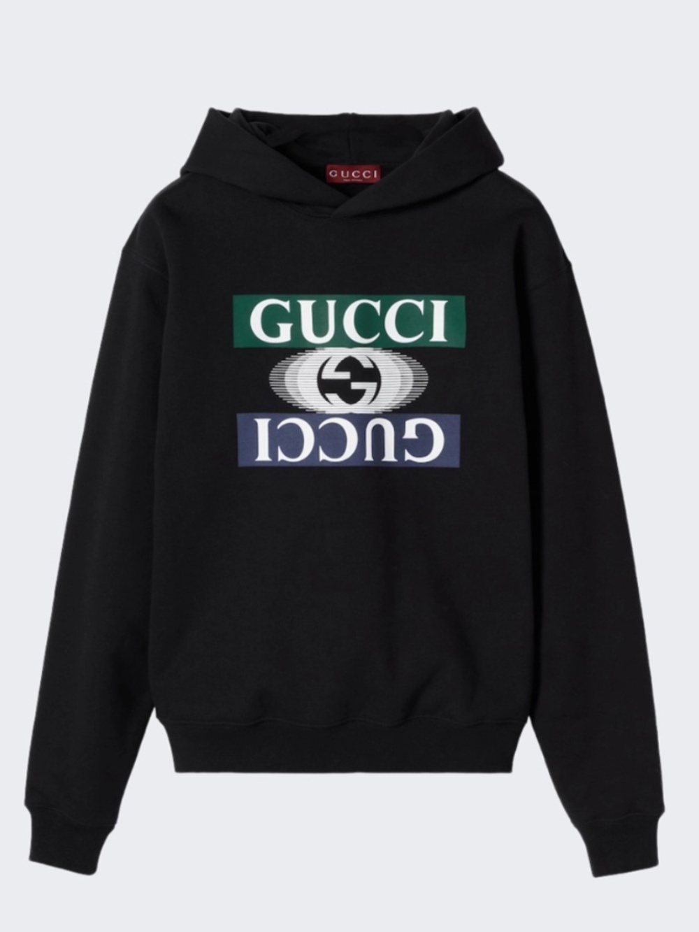 Men’s Gucci interlocking G jersey, cotton hoodie size medium fits L NWT